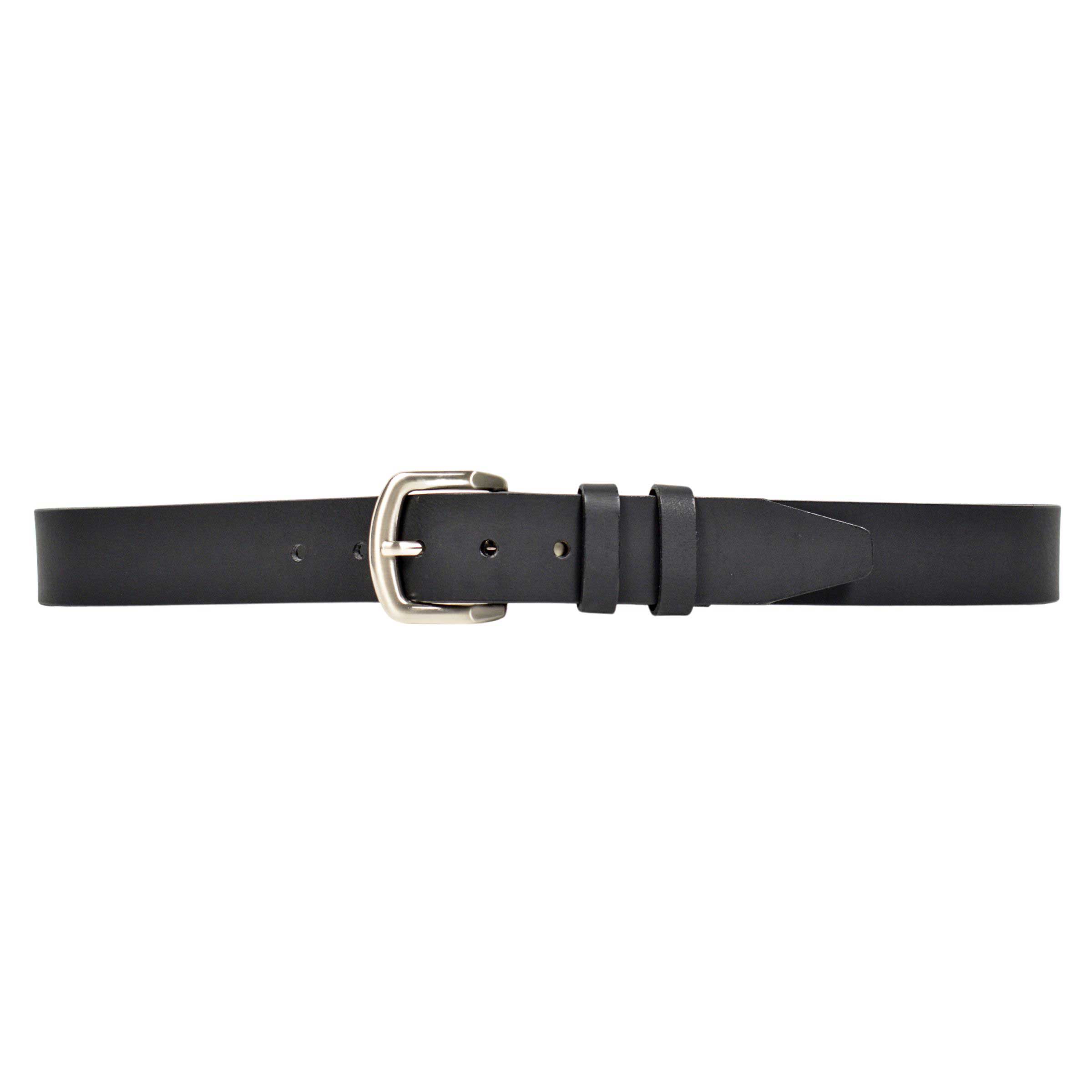 oil tanned harness leather, flat hand painted black edge