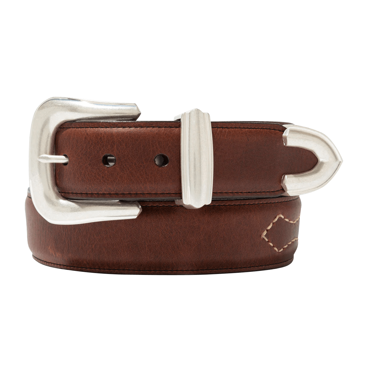 LVC Armadillo Buckle Leather Belt - [387420001]