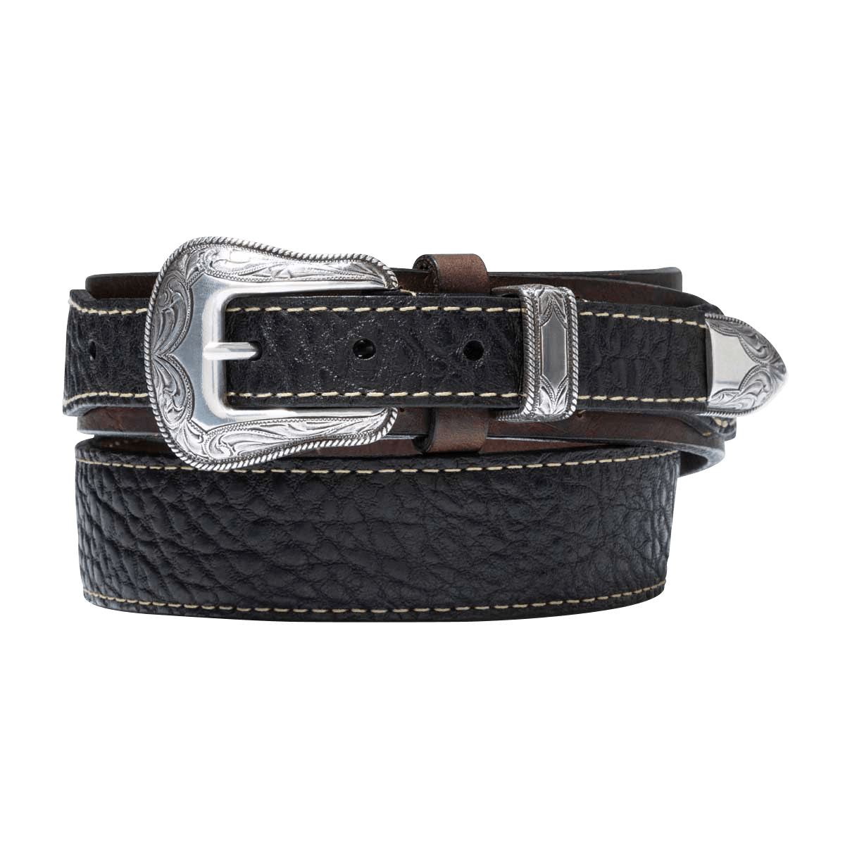 LVC Armadillo Buckle Leather Belt - [387420001]